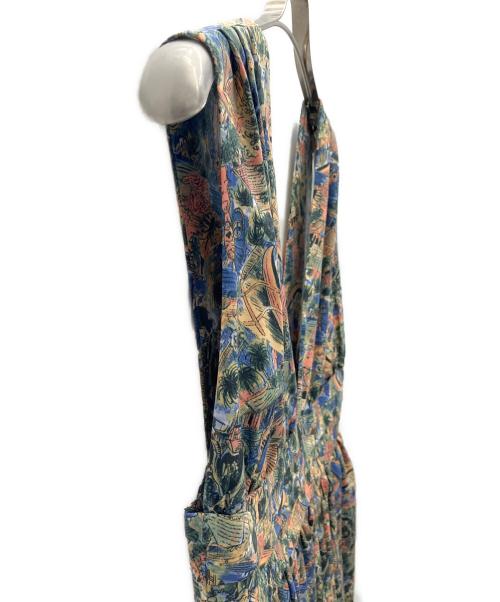 Lois CRAYON（ロイスクレヨン）Lois CRAYON (ロイスクレヨン) リゾート柄深Vノースリーブワンピース マルチカラー サイズ:SIZE Mの古着・服飾アイテム