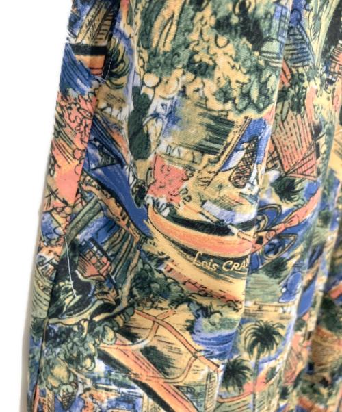 Lois CRAYON（ロイスクレヨン）Lois CRAYON (ロイスクレヨン) リゾート柄深Vノースリーブワンピース マルチカラー サイズ:SIZE Mの古着・服飾アイテム