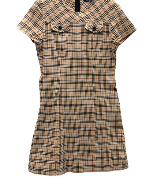 Burberry's BLUE LABEL（バーバリーズ ブルーレーベル）Burberry's BLUE LABEL (バーバリーズ ブルーレーベル) ノバチェックワンピース ブラウン サイズ:38の古着・服飾アイテム