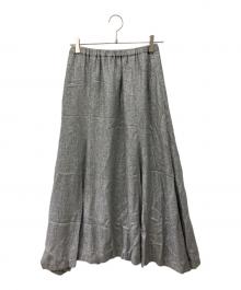GRACE CLASS（グレースクラス）の古着「シャイニーフレアスカート」｜グレー