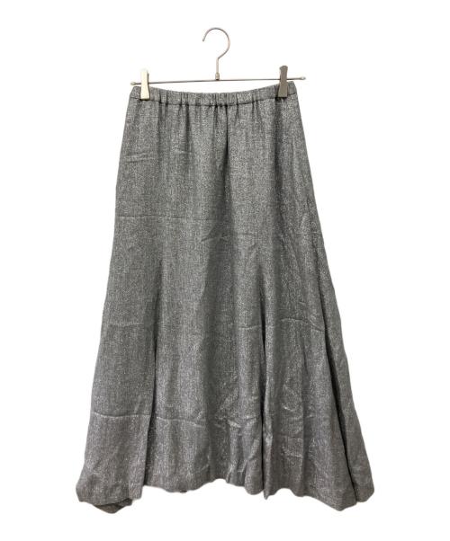 GRACE CLASS（グレースクラス）GRACE CLASS (グレースクラス) シャイニーフレアスカート グレー サイズ:36の古着・服飾アイテム