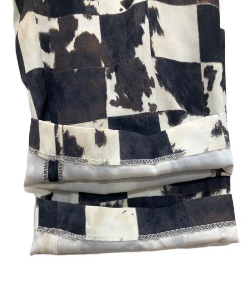 Ameri（アメリ）Ameri (アメリ) COW CHECK STRAIGHT PANTS ブラック×ホワイト サイズ:Ｓの古着・服飾アイテム