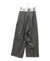 STUDIOUS (ステュディオス) Asymmetric Front Trousers グレー サイズ:1：5000円