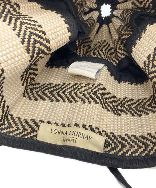 Lorna Murray（ローナマーレイ）Lorna Murray (ローナマーレイ) カプリハット ベージュ×ブラック サイズ:サイズ表記なしの古着・服飾アイテム