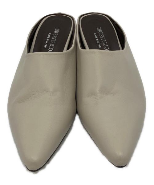 DRESSTERIOR（ドレステリア）DRESSTERIOR (ドレステリア) ポインテッドトゥミュール ベージュ サイズ:22.5の古着・服飾アイテム