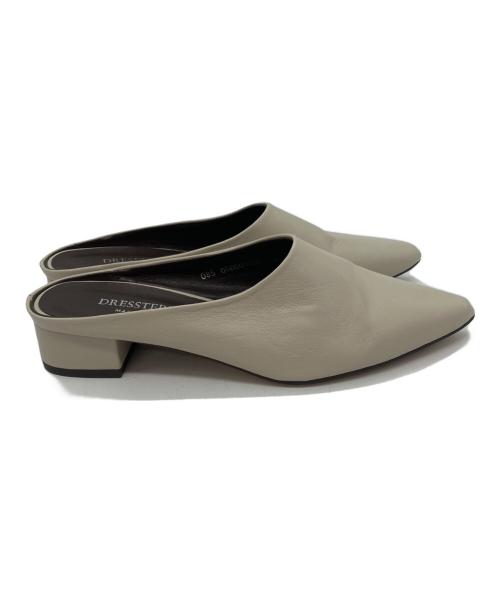 DRESSTERIOR（ドレステリア）DRESSTERIOR (ドレステリア) ポインテッドトゥミュール ベージュ サイズ:22.5の古着・服飾アイテム