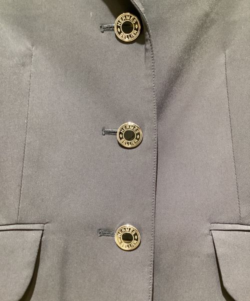 HERMES（エルメス）HERMES (エルメス) 3B Tailored Jacket（3Bテーラードジャケット） ネイビー サイズ:36の古着・服飾アイテム