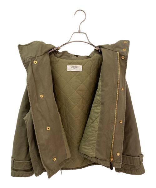 CELINE（セリーヌ）CELINE (セリーヌ) 中綿ジャケット オリーブ サイズ:34の古着・服飾アイテム