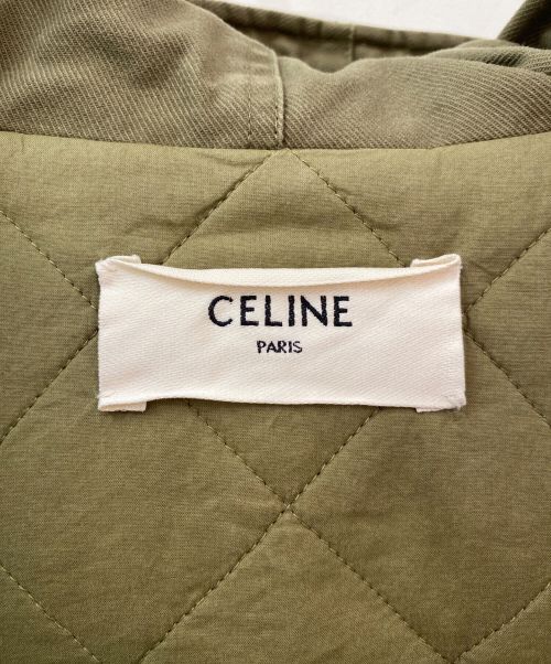 CELINE（セリーヌ）CELINE (セリーヌ) 中綿ジャケット オリーブ サイズ:34の古着・服飾アイテム