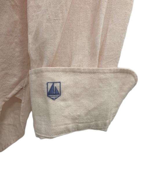 LA MARINE FRANCAISE（マリンフランセーズ）LA MARINE FRANCAISE (マリンフランセーズ) フランセーズのリネンワークシャツ ピンク サイズ:2の古着・服飾アイテム