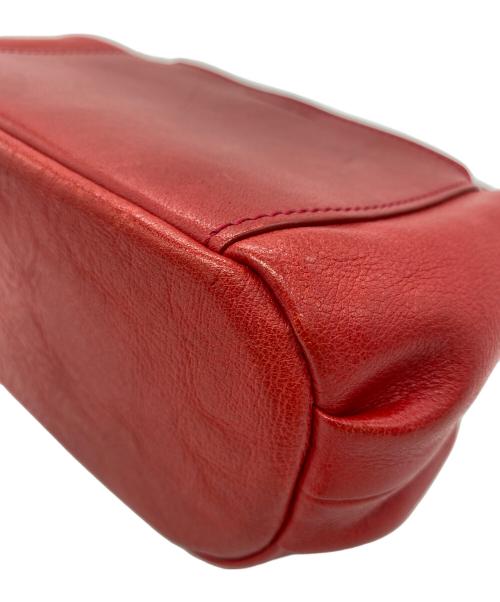 leather craft by emi（レザークラフトバイエミ）leather craft by emi (レザークラフトバイエミ) 2WAYパンプキンショルダーバッグ レッドの古着・服飾アイテム