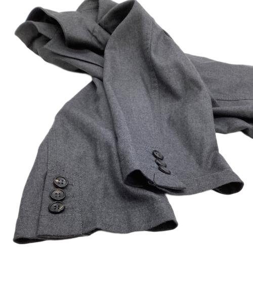 COMME des GARCONS COMME des GARCONS（コムデギャルソン コムデギャルソン）COMME des GARCONS COMME des GARCONS (コムデギャルソン コムデギャルソン) 7分袖ウールテーラードジャケット グレー サイズ:Mの古着・服飾アイテム