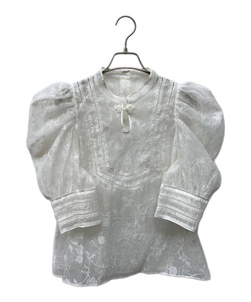Snidel（スナイデル）Snidel (スナイデル) 23SS チャイナライクブラウス ホワイト サイズ:FREEの古着・服飾アイテム