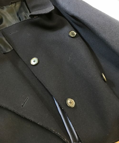 JIL SANDER（ジルサンダー）JIL SANDER (ジルサンダー) オーバーサイズウールコート ネイビー サイズ:48の古着・服飾アイテム