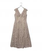 HER LIP TOハーリップトゥ）の古着「Lace Trimmed Floral Dress」｜パープル