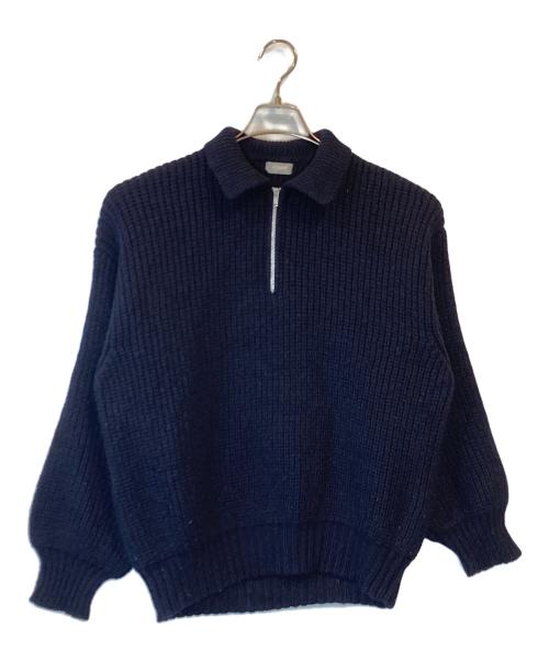 COMME des GARCONS HOMME（コムデギャルソン オム）COMME des GARCONS HOMME (コムデギャルソン オム) ハーフジップニット ネイビー サイズ:下記参照の古着・服飾アイテム