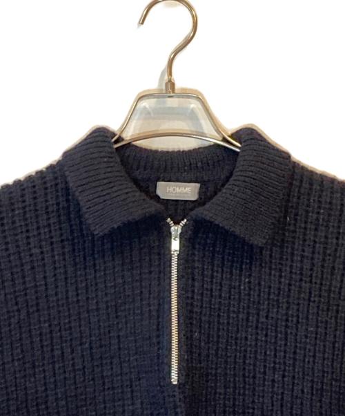 COMME des GARCONS HOMME（コムデギャルソン オム）COMME des GARCONS HOMME (コムデギャルソン オム) ハーフジップニット ネイビー サイズ:下記参照の古着・服飾アイテム