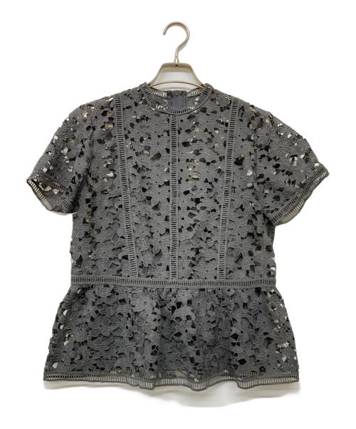 REKISAMI（レキサミ）REKISAMI (レキサミ) レースブラウス グレー サイズ:2の古着・服飾アイテム