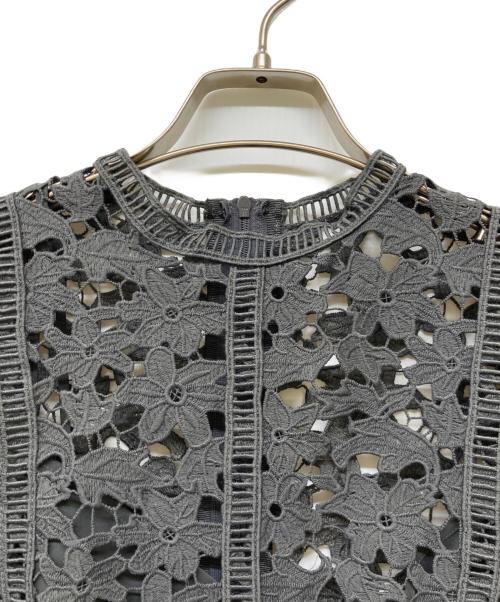 REKISAMI（レキサミ）REKISAMI (レキサミ) レースブラウス グレー サイズ:2の古着・服飾アイテム