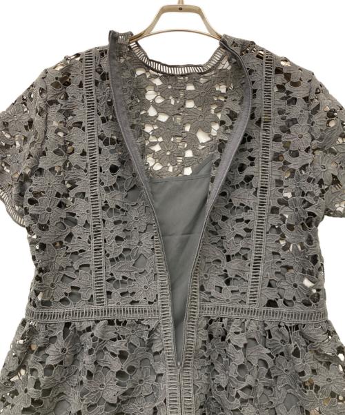 REKISAMI（レキサミ）REKISAMI (レキサミ) レースブラウス グレー サイズ:2の古着・服飾アイテム