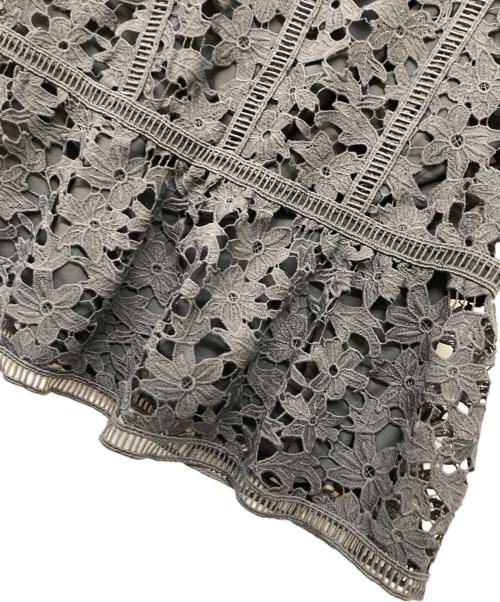 REKISAMI（レキサミ）REKISAMI (レキサミ) レースブラウス グレー サイズ:2の古着・服飾アイテム