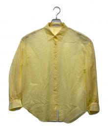 Noble（ノーブル）の古着「コットンオーガンジーシアーボリュームシャツ」｜イエロー