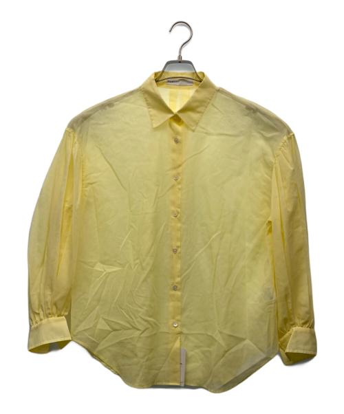 Noble（ノーブル）Noble (ノーブル) コットンオーガンジーシアーボリュームシャツ イエロー サイズ:Free 未使用品の古着・服飾アイテム