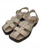 HIMIKOヒミコ）の古着「トラックソールグルカサンダル」｜ベージュ