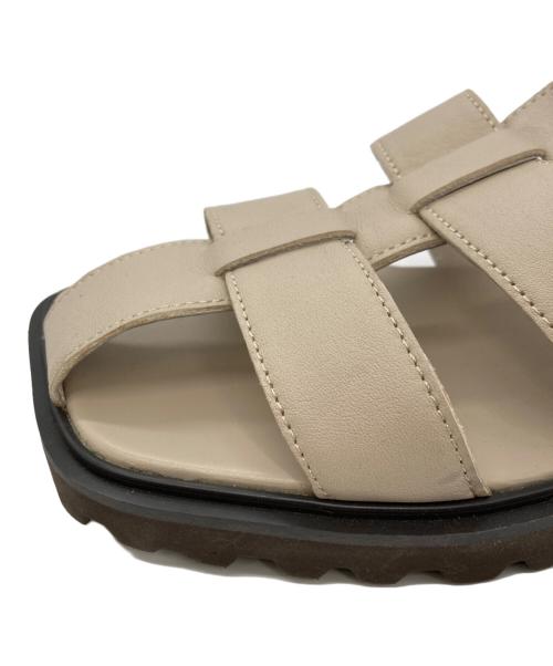 HIMIKO（ヒミコ）HIMIKO (ヒミコ) トラックソールグルカサンダル ベージュ サイズ:24.5cmの古着・服飾アイテム