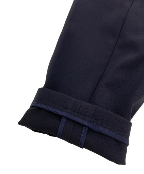 #Newans（ハッシュニュアンス）#Newans (ハッシュニュアンス) コクーンフォルムノーカラージャケット ネイビーの古着・服飾アイテム