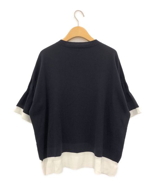 nicholson&nicholson（ニコルソン＆ニコルソン）nicholson&nicholson (ニコルソン＆ニコルソン) aranciato (アランチェート) 別注オーガニックコットン ジャージーニット ネイビー サイズ:38の古着・服飾アイテム