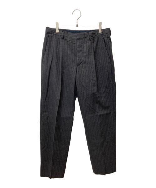 PRADA（プラダ）PRADA (プラダ) ウールカシミヤストライプスラックス グレー サイズ:46の古着・服飾アイテム