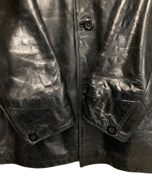 GAP（ギャップ）GAP (ギャップ) カウレザージャケット ブラック サイズ:Mの古着・服飾アイテム