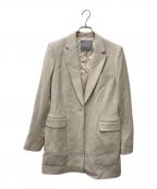 23区 labニジュウサンクラボ）の古着「ウールダブルジョーゼット ジャケット コート」｜アイボリー