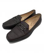 TOD'Sトッズ）の古着「ドライビングシューズ　ローファー」｜ブラウン