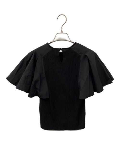 l'heritage martinique（レリタージュ マルティニーク）l'heritage martinique (レリタージュ マルティニーク) タックスリーブニット ブラック サイズ:Fの古着・服飾アイテム