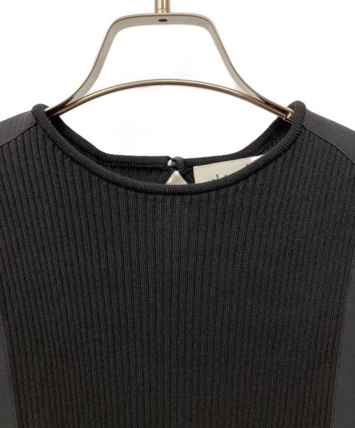 l'heritage martinique（レリタージュ マルティニーク）l'heritage martinique (レリタージュ マルティニーク) タックスリーブニット ブラック サイズ:Fの古着・服飾アイテム