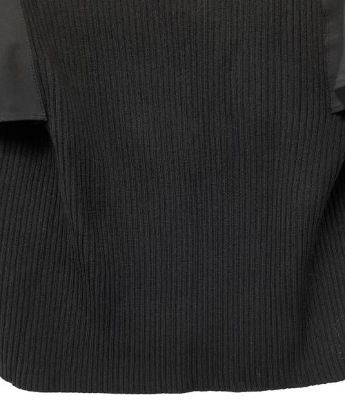 l'heritage martinique（レリタージュ マルティニーク）l'heritage martinique (レリタージュ マルティニーク) タックスリーブニット ブラック サイズ:Fの古着・服飾アイテム