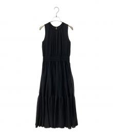 ANAYI（アナイ）の古着「シアーボリュームニット ワンピース」｜ブラック