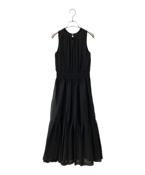 ANAYI（アナイ）ANAYI (アナイ) シアーボリュームニット ワンピース ブラック サイズ:36の古着・服飾アイテム