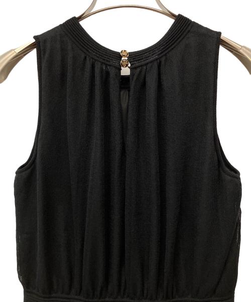 ANAYI（アナイ）ANAYI (アナイ) シアーボリュームニット ワンピース ブラック サイズ:36の古着・服飾アイテム