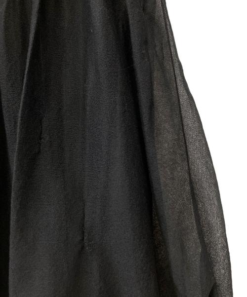 ANAYI（アナイ）ANAYI (アナイ) シアーボリュームニット ワンピース ブラック サイズ:36の古着・服飾アイテム