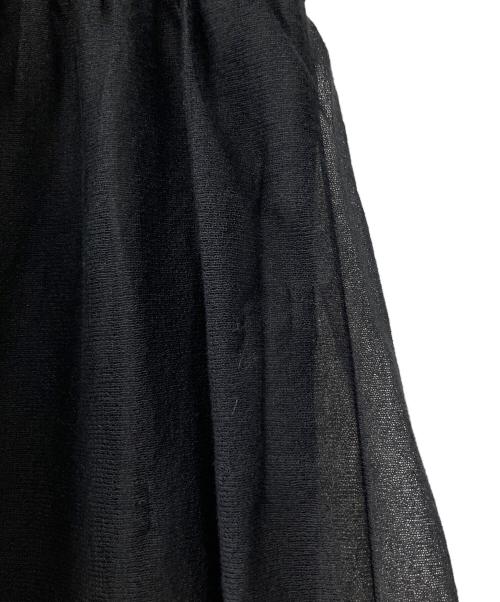 ANAYI（アナイ）ANAYI (アナイ) シアーボリュームニット ワンピース ブラック サイズ:36の古着・服飾アイテム