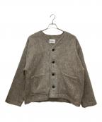 MALENKIIMALENKII）の古着「カーディガン」｜グレー×ブラウン