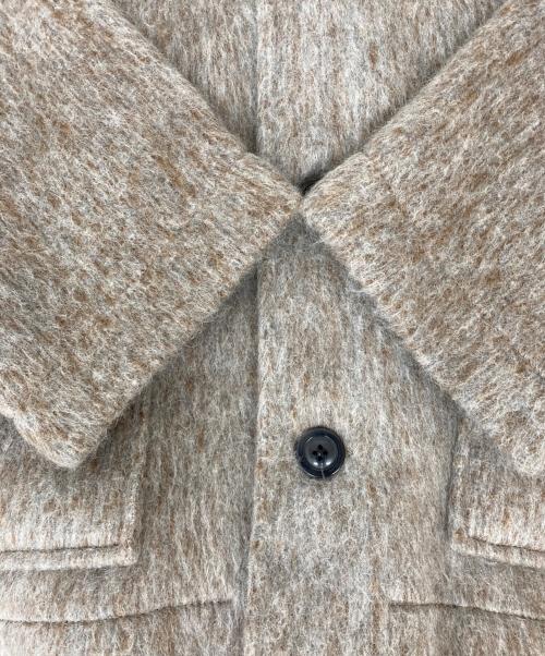 MALENKII（MALENKII）MALENKII (MALENKII) カーディガン グレー×ブラウン サイズ:Freeの古着・服飾アイテム