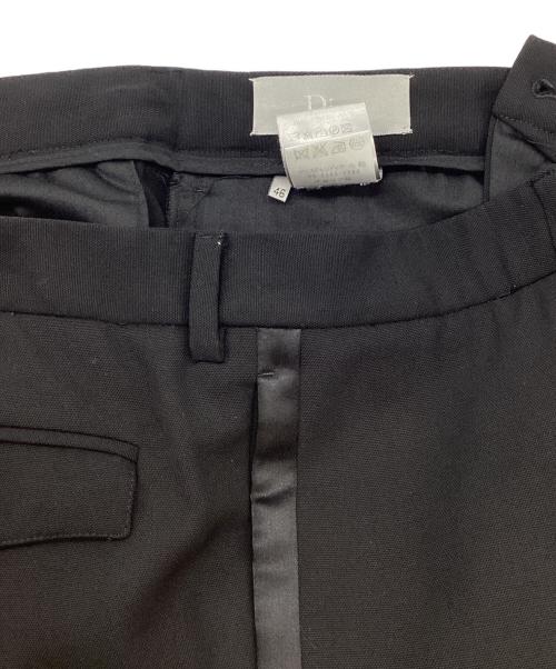 DIOR HOMME（ディオール オム）DIOR HOMME (ディオール オム) サイドラインスラックス ブラック サイズ:46の古着・服飾アイテム