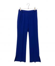 MUSE de Deuxieme Classe（ミューズ ドゥーズィエム クラス）の古着「センタープレススリットパンツ」｜ブルー