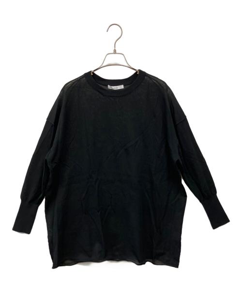 JOURNAL STANDARD relume（ジャーナルスタンダード レリューム）JOURNAL STANDARD relume (ジャーナルスタンダード レリューム) サマーニットプルオーバー ブラック サイズ:Fの古着・服飾アイテム