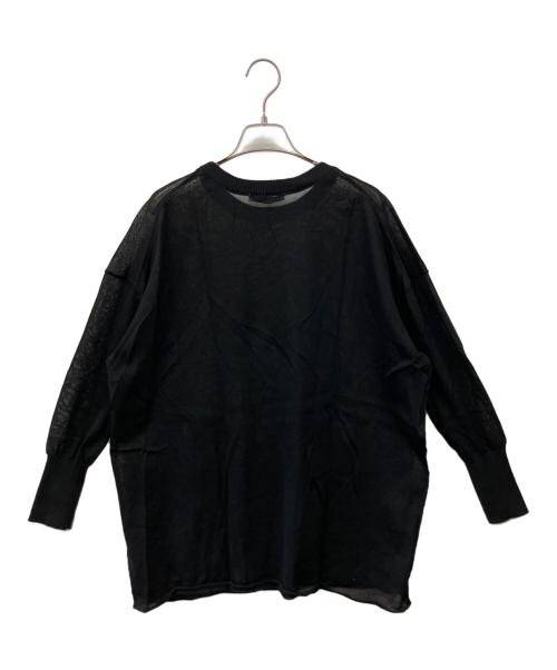 JOURNAL STANDARD relume（ジャーナルスタンダード レリューム）JOURNAL STANDARD relume (ジャーナルスタンダード レリューム) サマーニットプルオーバー ブラック サイズ:Fの古着・服飾アイテム