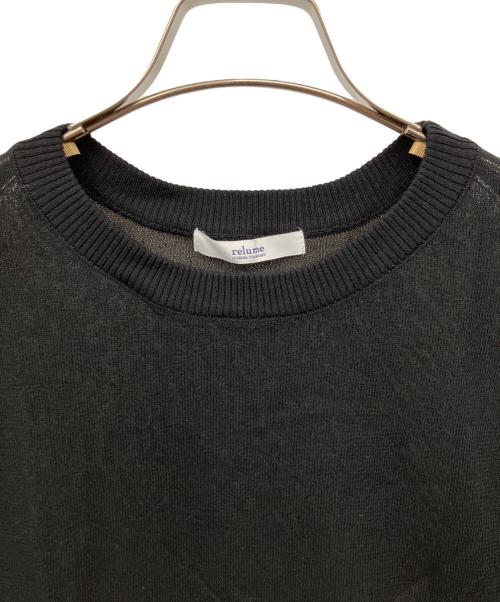 JOURNAL STANDARD relume（ジャーナルスタンダード レリューム）JOURNAL STANDARD relume (ジャーナルスタンダード レリューム) サマーニットプルオーバー ブラック サイズ:Fの古着・服飾アイテム
